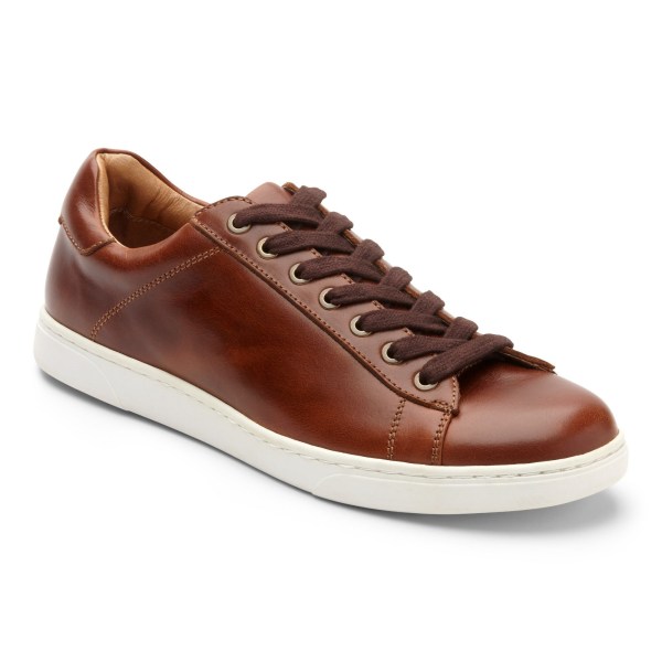 Vionic Casual Shoes Ireland - Baldwin Lace up Sneaker Dark Brown - Mens Shoes Ireland | MRCJZ-6431